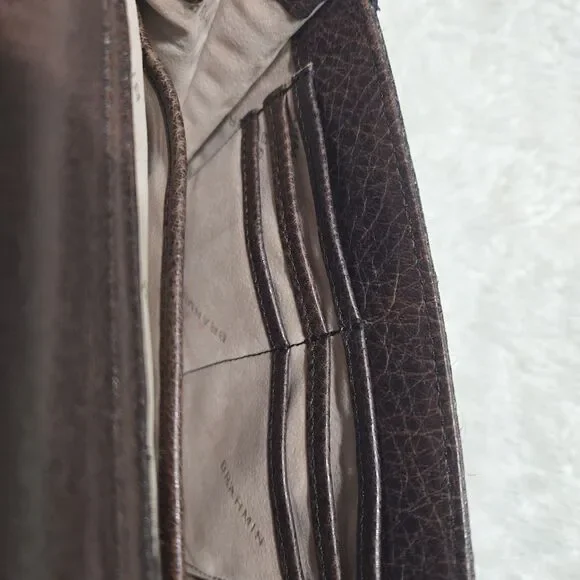 Brahmin Genuine Leather Calf Hair Leopard Print Crossbody Bag croc embossed - Picture 7 of 16